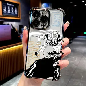 [Anime B-BLEACHS Phone Case] Shockproof Transparent Soft Anime B-BLEACHS Phone Case for iPhone17, 16, 15, 14, 13, 12, 11 Pro Max, X, XR, XS Max, 8, 7 Plus - Youth Back Cover Cellphone Smartphone