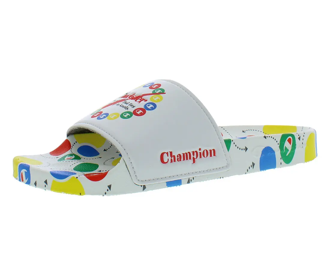 Champion IPO Twister Youth Boys' Graphic Open Toed Sandals, Casual Sports Slides with a Pull-On Fit, Slip On, Shoe, Foot Wear