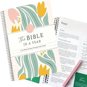 Yearly Bible for Women: 52 Week Study Spiral Bound Bible, Weekly Verses for Spiritual Growth and Reflection Bible Journal