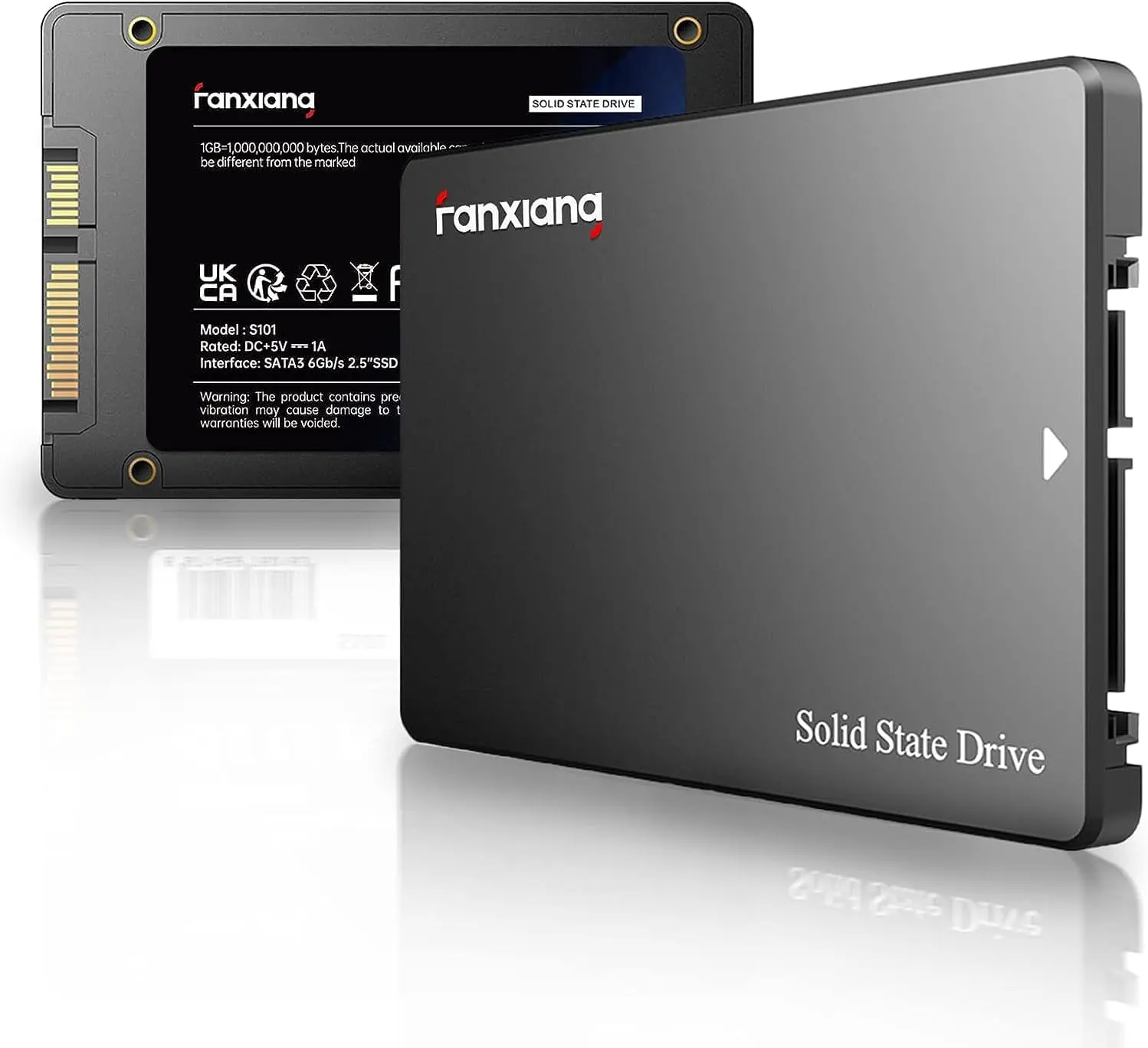 FANXIANG S101 SATA SSD, Internal State Drive SATA III 6Gb/s 2.5" SSD Sata, UP to 550MB/s, Internal Drive Solid State Hard Drive, Upgrade Laptop PC and Desktops summerwins