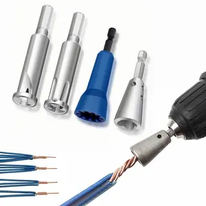 4 Pcs Wire Nut Twister Tool - Wire Stripper and Connector Driver with Chuck
