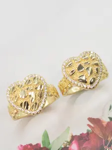Mother's Day Gift Stylish Elegant Asymmetrical Heart Shaped Women's Ring with Zircon Stone, Perfect for Daily Wear and Special Occasions, Ideal Gift for Valentine's Day, Mother's Day, Heart Cluster Ring, Fashion Heart Rings