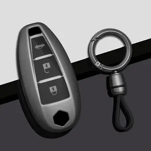 Tpu Car Key Case Cover for Suzuki Vitara Swift Ignis Kizashi Sx4 Baleno Ertiga 2016-2019, 3 Button Collectible Keychain Accessory