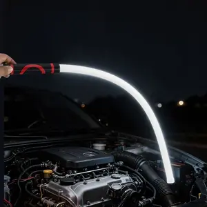 30 Inch Flexible LED Work Light Stick, freely bendable with 7-hour long battery life and high lumens brightness. Perfect for off-road use, garage mechanical repair, engine bay checking, outdoor pastime and garden decoration lighting work.
