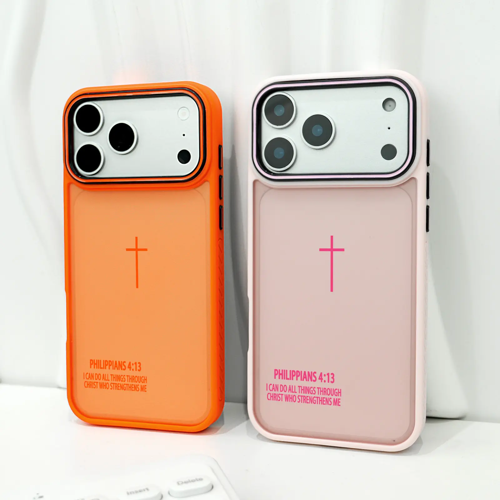 Cross Bible FILIPENSES Phone case for iPhone 17Pro Max Air 16E 15Plus 14 13 12 11 cases, Dopamine Girl, Minimalist style, Faith, God is Gift, simplicity,Protective Silicone Cover,Protection Durable,Shockproof Drop, Advanced Anti-Scratch Silicone Case.WC79