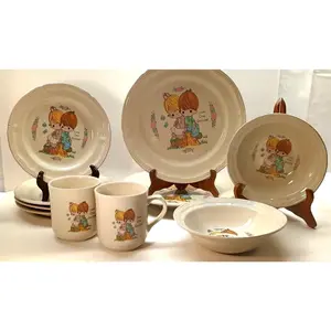 Precious Moments Love One Another Dinnerware By Enesco 10 Piece Mug Plates Bowls