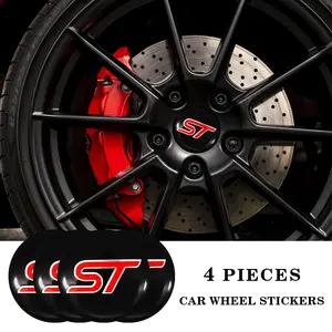 Universal Wheel HUB Center Cap Sticker with 3D Metal Texture, Scratch-Resistant Durable Car Emblem Decal for Wheel Customization, Unique Automotive Exterior Accessories, Car Decals