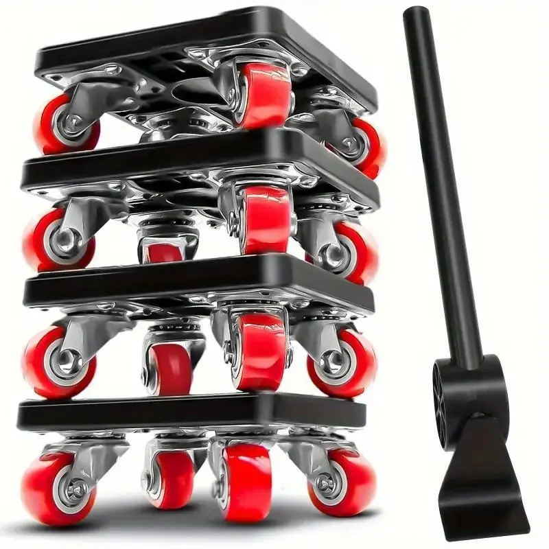 Heavy-duty Furniture Mover Set, 880lb Capacity Furniture Mover Tool, Swivel Wheels, Labor-saving Sliders for Easy Sofa, Refrigerator & Couch Movement on Hard Floors