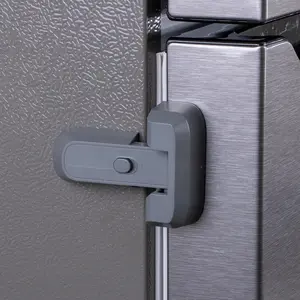 2-Pack  Proof Fridge Lock with Adhesive - No Tools Required - Refrigerator Lock for  - Freezer Latch to Keep Door Closed - for , Cats, & Dogs.