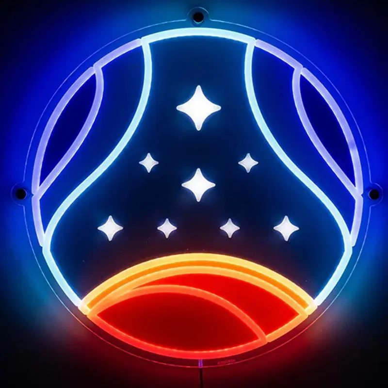 UV Color Basketball Neon Sign, Personalized Letter LED Wall Light, Home Office Decor, USB Powered, Perfect for Parties & Gifts