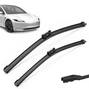 Windshield Wiper Blades for Pinch Tab & J-Hook Wiper Arms, Zero Noise Zero Streaks, Automotive Replacement Windshield Wipers, OEM Quality Car Wiper Blades (Pack of 2)