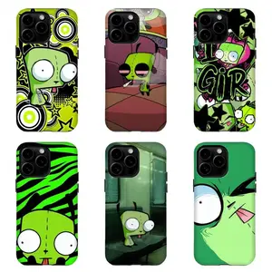Invad3r Zim GIR Phone CaseY2K Aesthetic Protective Cover  For iPhone 17 Pro Max 16 15 14 13 12 11 for Samsung S21 S22 S23 S24 S25 Phone CaseTough Phone Casegift for him for herBest Gift