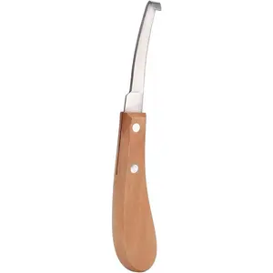 Hoof Knife, Left or Right Hand Farrier Tools, Carbon Steel Hoof Trimming Tool for Cattle Horse Use, 21.5cm / 8.5 Inch Length, High Strength, Not Easy to Break (straight right hand)