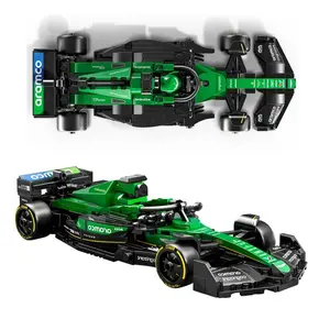 Speed Champions Aston Aramco F1 Amr24 Racing Toy Blocks Set, Unisex Building Kit for Kids Boys Girls, Creative Birthday Gift
