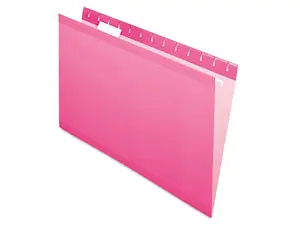Pendaflex Reinforced Hanging Folders 1/5 Tab Legal Pink 25/Box 415315PIN