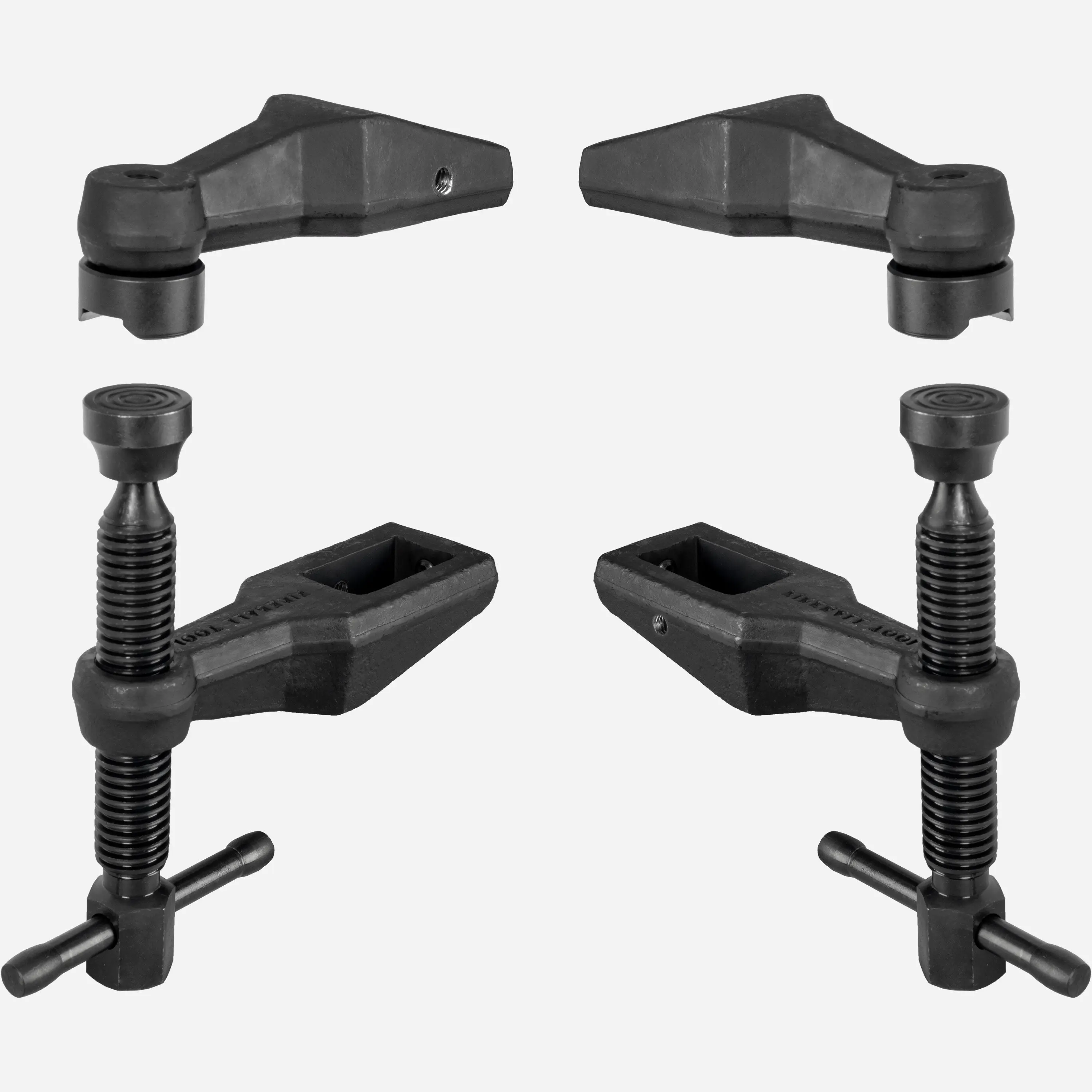 Short Arm Maximus Bar and Dog Clamp (2 Sets of Clamps) - Forged Steel