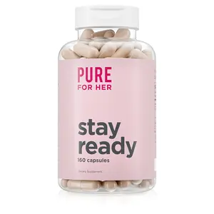 Pure for Her Vegan Stay Ready Fiber Supplement for Women | Bloat & Gas Relief | Supports Digestive & Gut Health | Regularity