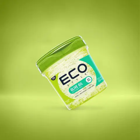 Alcohol-Free Hairstyle Gel - 8oz Haircare Product, Pure Oil-Infused High Performance Strong Hold Glossy Gel for Frizz Control, Shiny Hair, All Hair Types