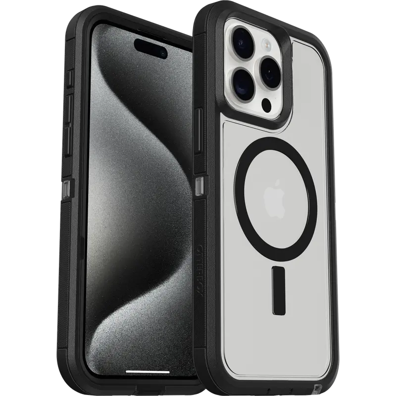 OtterBox iPhone 15 Pro Max Case Defender Series XT Clear for MagSafe
