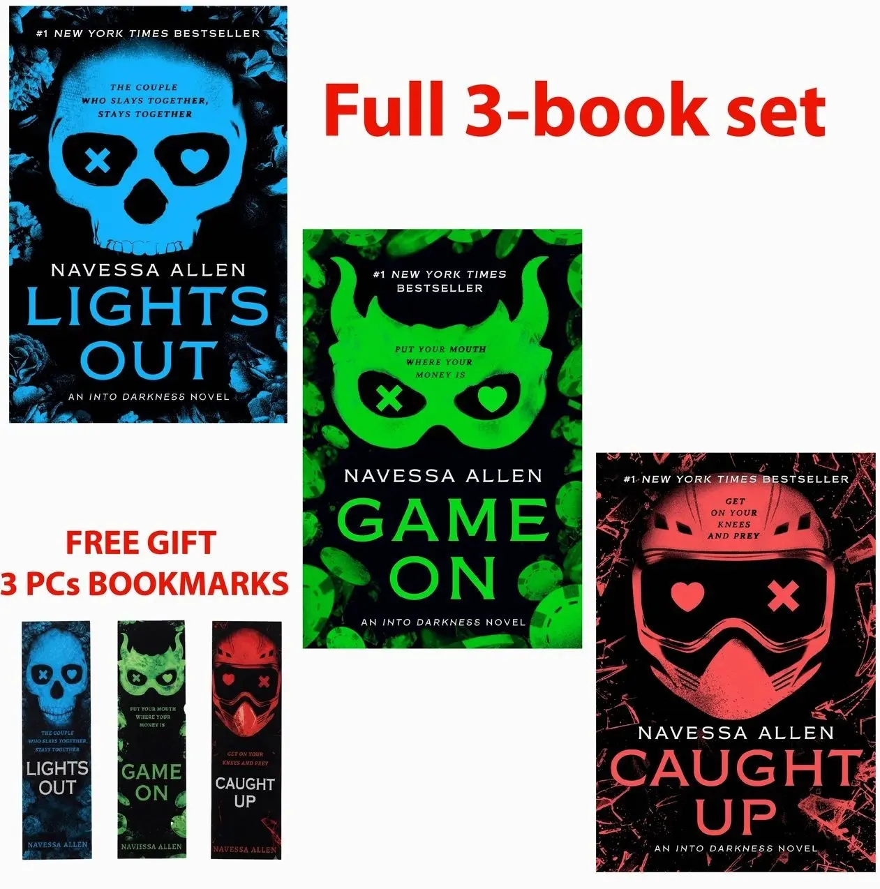 Into Darkness Complete 3-Book Set by Sloane St. James – Full Paperback Series Collection + Free 3 Bookmarks