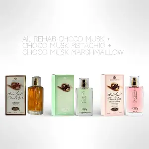 Al Rehab | Choco Musk + Choco Musk Pistachio + Choco Musk Marshmallow | Eau De Parfum | 50 ml - 3.4 oz | Chocolate - Pistachio & Marshmallow Notes | Marshmallow Fragrance