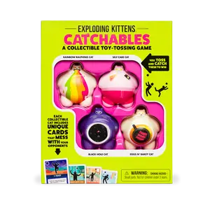 Exploding Kittens: Catchables 4-Pack - Party game for the whole family - 2-4+ Players - Ages 8 and up