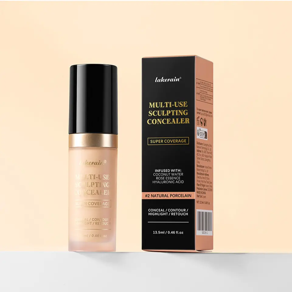 lakerain Multi-use Sculpting Concealer, Hydrating Flawless Coverage, Buildable Coverage, Long-Lasting Matte Finish, All-in-One For Concealing, Contouring & Highlighting, Flawless Makeup, Smooth Makeup, Skin-Friendly Formula, Multiple Shades, Cosmetics
