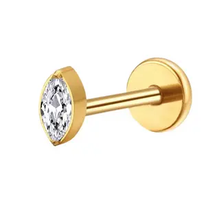 Marquise Flat Back Stud