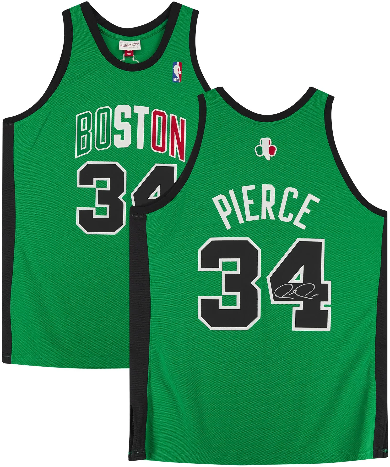Paul Pierce Boston Celtics Autographed Green 2007-08 Mitchell & Ness Authentic Jersey - Fanatics Authentic Certified