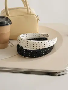 Polka Dot Pattern Headband, Casual Wide Band Hair Hoop for Women & Girls, Fashion Hair Accessories for Daily Wear