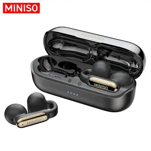 MINISO X36 Open Ear Earbuds Bone Conduction Earbuds with Wireless BT Headset, Clip on Headphones, Over The Ear Earbuds Comfortable for Fitness, Running, and Gym Workouts, Designed for Small Ears