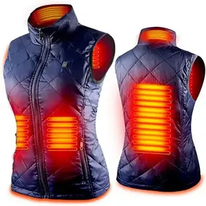 Women’s Heating Vest for Autumn and Winter – Cotton USB Infrared Electric Heated Suit, Flexible Thermal Warm Jacket