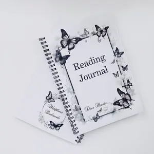 Butterfly Monochrome Reading Journal l Activities and stats