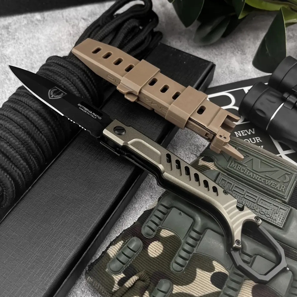 High-Hardness MH- Survival Pocket Folding Knife with Sheath, N690 Steel Blade, T6 Aluminum Handle – EDC, Survival, Adventure, Fishing, Hiking, Cutting Tool, Jungle, Portable, Outdoor, Camping Knife, Outdoor Knives, Survival Gear