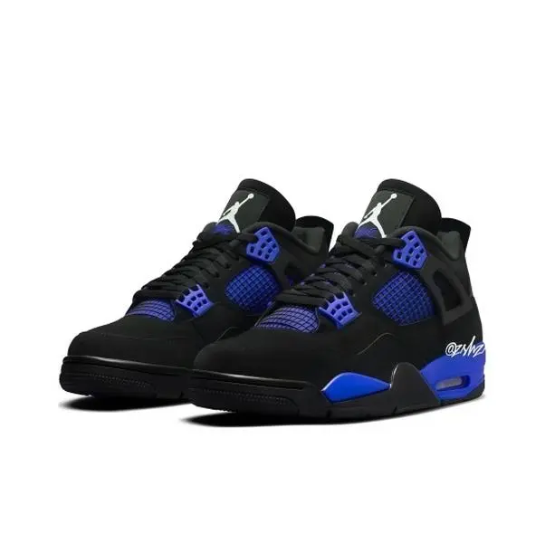 Brand-New Vintage Unisex Mid-Top Collectible Sneakers, Soft Black Suede Upper, Glossy Royal-Blue Grid Mesh, Buckle Fittings, Bright Blue Midsole Decoration, Wear-Resistant Outsole, Comfortable Lace-Up Design, Premium Original Shoe Box Included