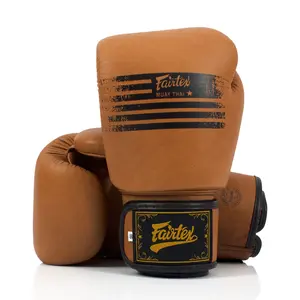Fairtex BGV21 Legacy Muay Thai Boxing Gloves MMA UFC K1 Kick Boxing Training Genuine Leather Classic Matte Brown