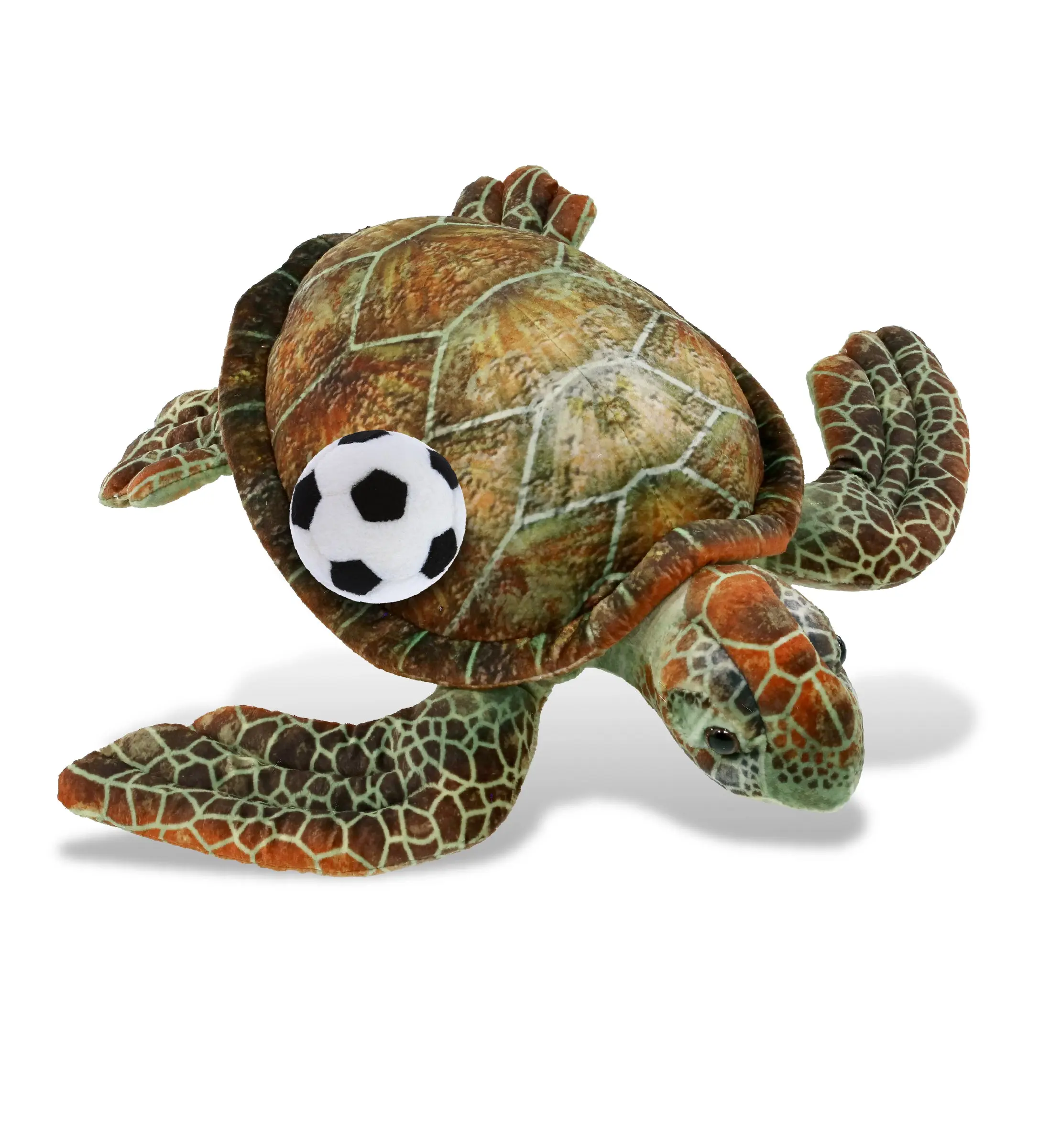 WILD COLLECTION PLUSH - SEA TURTLE 14" WITH SOCCER PLUSH