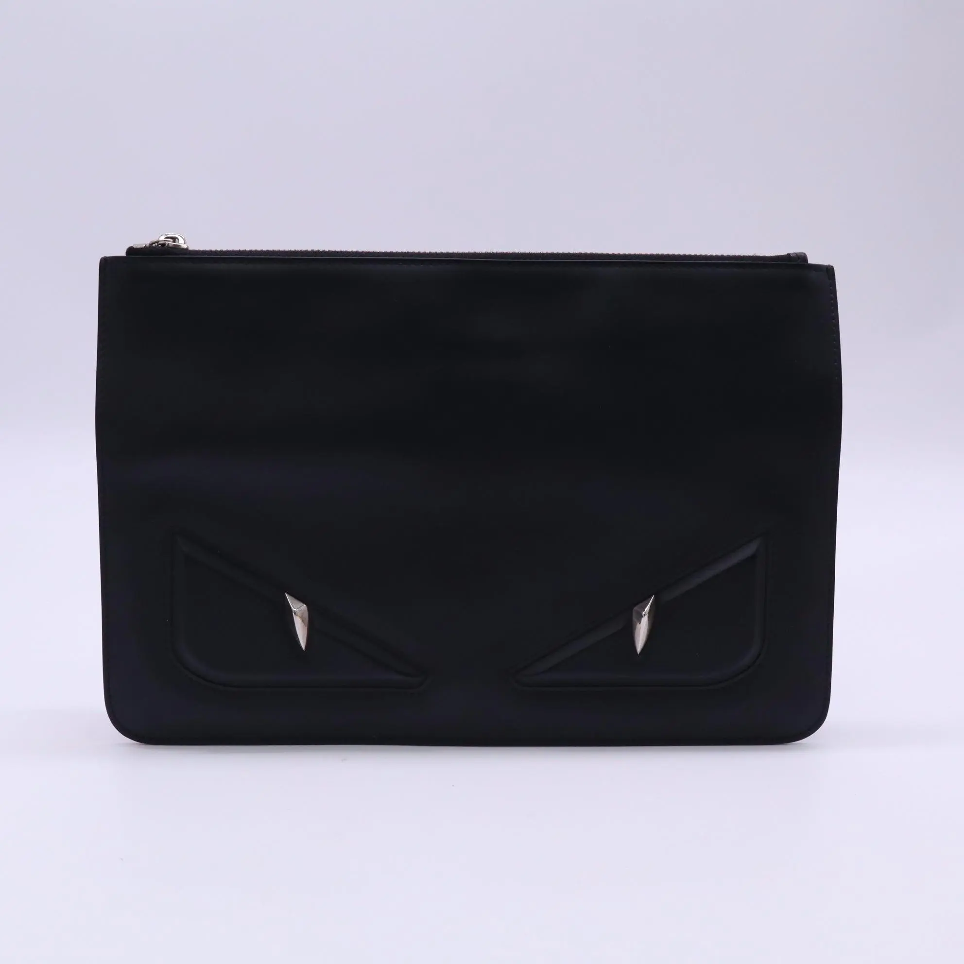 Pre-owned FENDI Leather Clutches & Wristlets Bag Bugs Monster Clutch twins LDJ5192