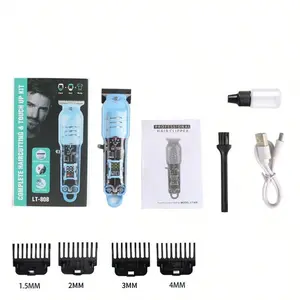 Electric Hair Clippers For Men, Professional Barber Clippers For Hair Cutting Cordless & Corded, Rechargeable Beard Trimmer For Barbers And Stylists - 4 Limit Comb