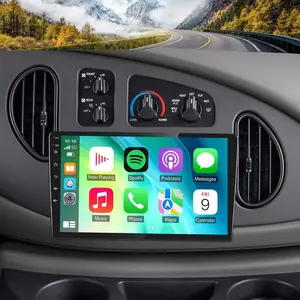 10.1" Android Car Stereo for Ford E-250/E-350 Super Duty 1998–2008 | 4+64GB Double Din Touchscreen Radio with Wireless CarPlay & Android Auto, GPS, Bluetooth, HiFi, SWC, AHD Backup Camera