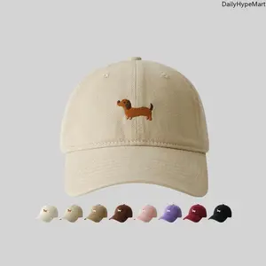Dachshund Embroidered Baseball Cap, Unisex Sun Protection Outdoor Hat