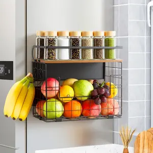 Shelf for Fridge With ,Fruit Vegetable  & Onion Organizers Storage Basket Bins For Refrigerator Kitchen Countertop Container