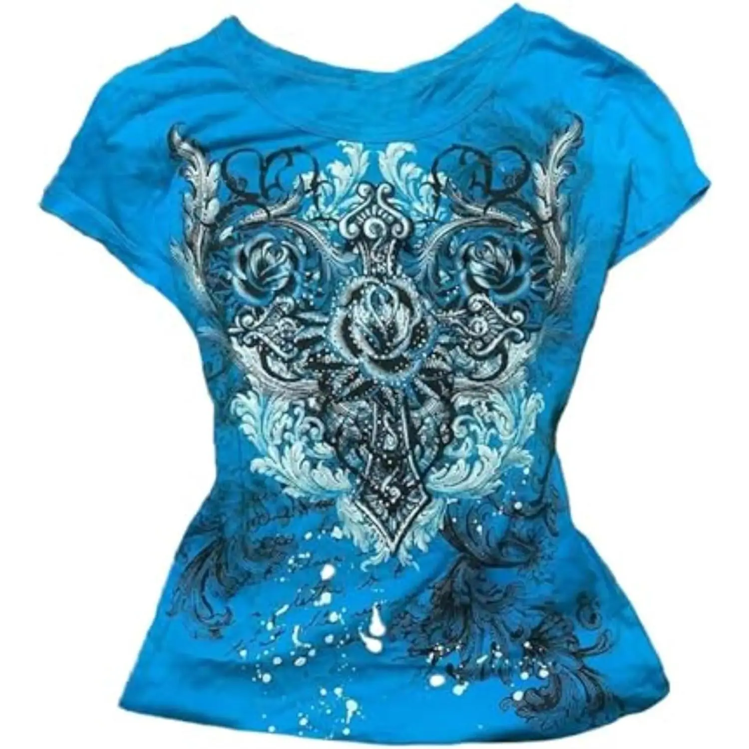 Shirts Emo Clothes Teen Girls Vintage Graphic Tee Y2k 2000s Goth Top Women Mcbling Short Sleeve Streetwear tank air Long Deep Neck Tie women's