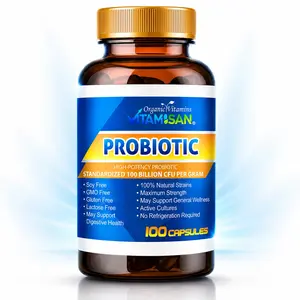 PROBIOTICS Supplement Prebiotic Digestive Enzymes 100 Capsules organic