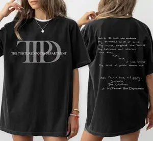 Tortured Poets Style Graphic Women T-Shirt Sweatshirt Hoodie Cotton Short Sleeve Concert Streetwear Aesthetic Ladies Tee YK8