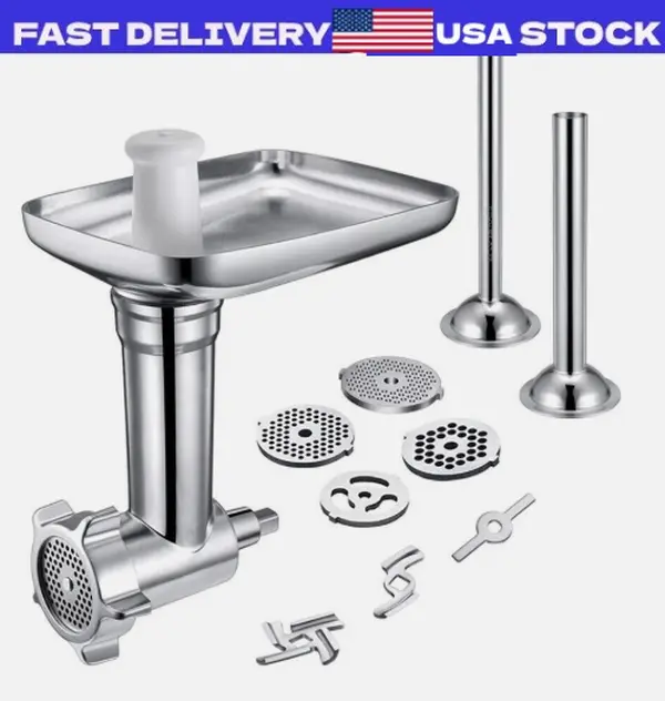 Kitchen Food Meat Grinder Sausage Stuffer Attachment For Kitchen-Aid Stand Mixer