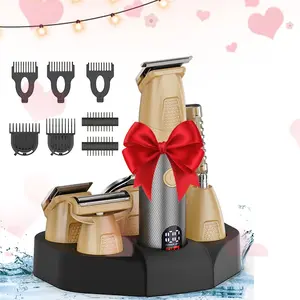 New Magnetic Cutting Head Beard Trimmer Set - Waterproof and Easy to Clean 6-in-1 USB Rechargeable, Easy to Carry