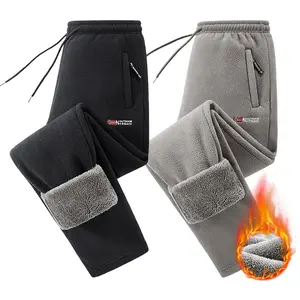 Men's Winter Outdoor Sports Fleece Pants Polar Fleece Fabric with Fleece Lining Windproof & Warm for Cold Weather Ideal for Winter Sports and Outdoor Adventures