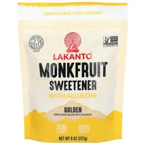 Lakanto Monkfruit Sweetener with Allulose, Golden, 8 oz (227 g)