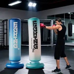 Inflatable Punching Column Boxing Bag, Freestanding Boxing Air Bag for Adults, Stress Relief Fitness & Entertainment Boxing Sandbag, Ideal for Interactive Training & Venting Emotions, Boxing Equipment (No Pump Included)